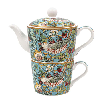 William Morris Strawberry Thief Ceramic Tea For One Set