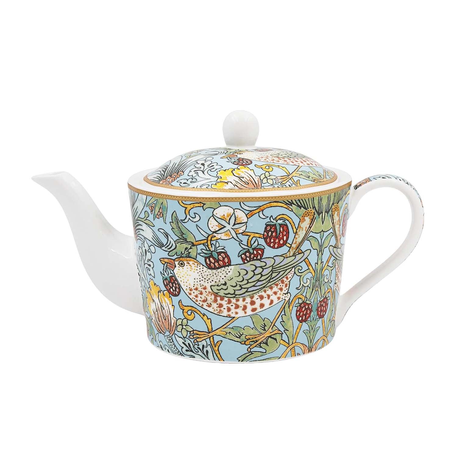William Morris Strawberry Thief 650ml Ceramic Tea Pot