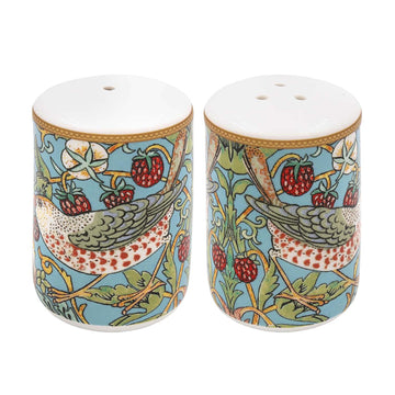 William Morris Strawberry Thief Ceramic Salt & Pepper Shaker Set