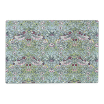 William Morris Strawberry Thief Glass Chopping Board