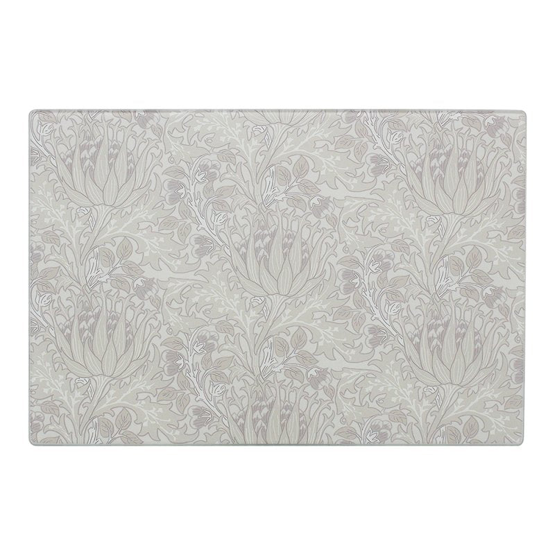 William Morris Artichoke Worktop Saver Glass Chopping Board