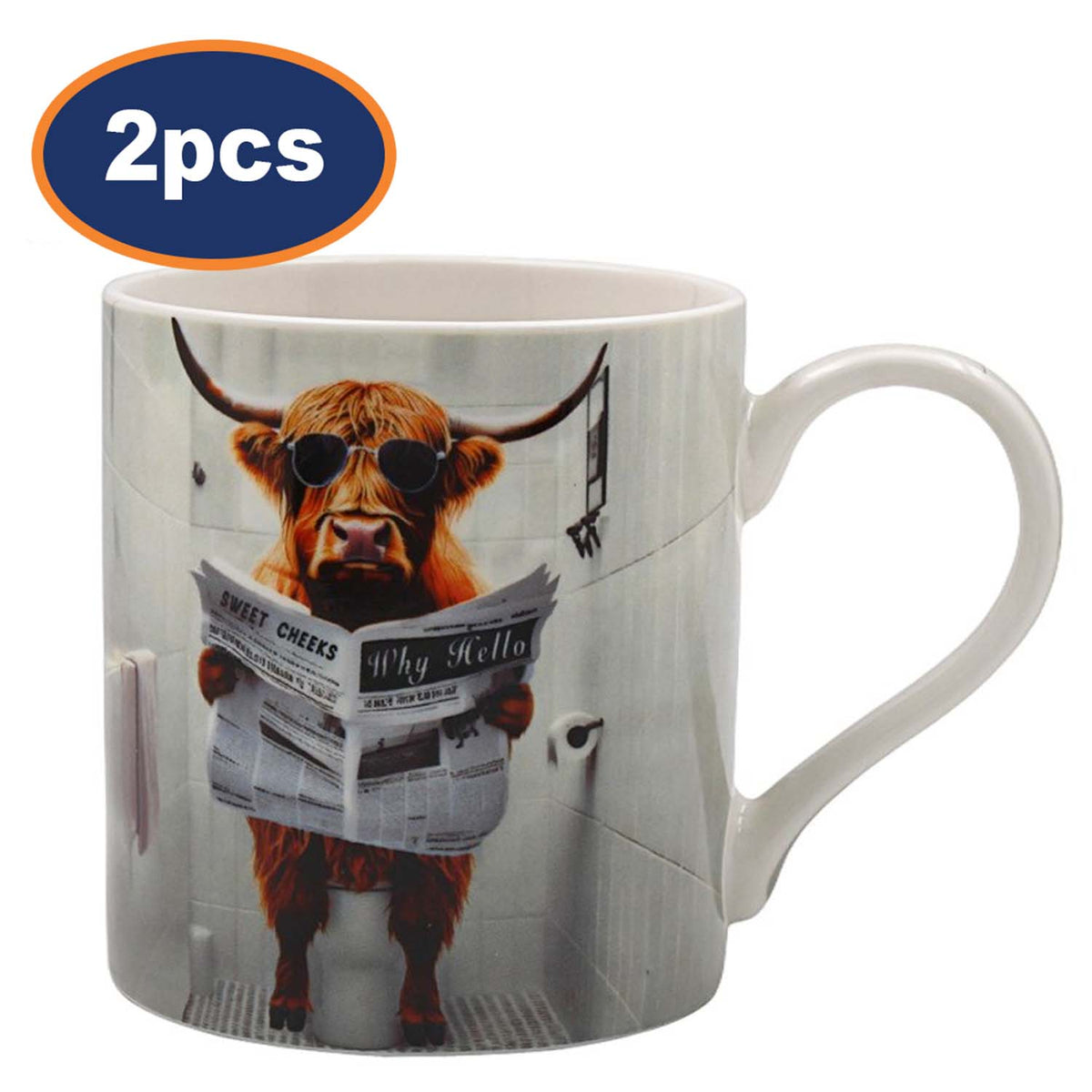 Ceramic Coffee Mug Highland Loo 2pcs