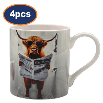 Ceramic Coffee Mug Highland Loo 4pcs