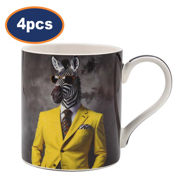 Ceramic Coffee Mug Zooted & Booted 4pcs
