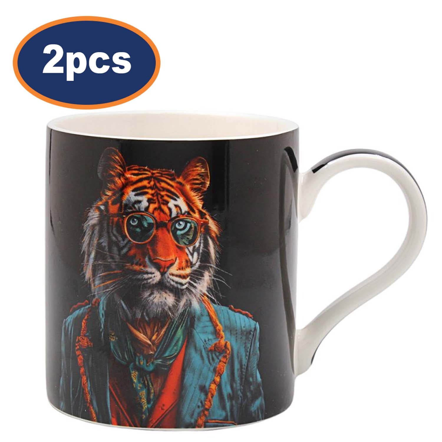 Ceramic Coffee Mug Jungle Boogie 2pcs