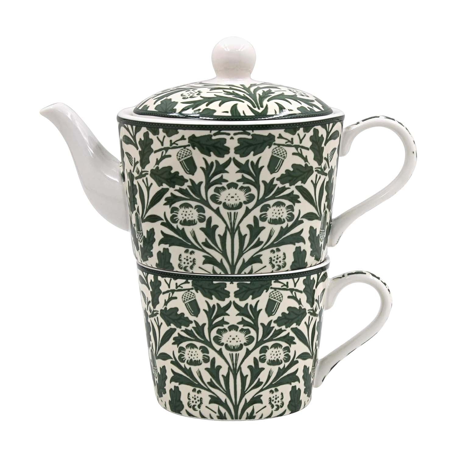 William Morris Acorn Ceramic Tea For One Set