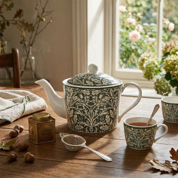 William Morris Acorn 650ml Fine China Tea Pot