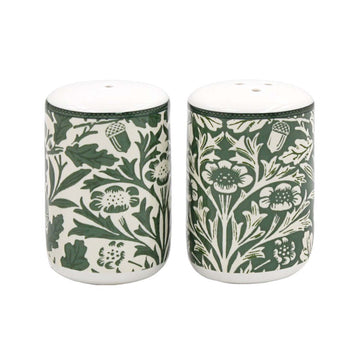 William Morris Acorn Ceramic Salt & Pepper Shaker Set