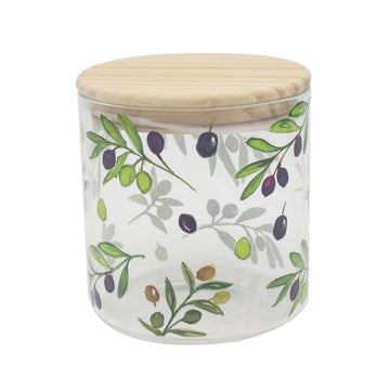 0.8L Jennifer Rose Olive Grove Glass Storage Jar