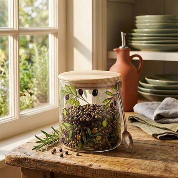 0.8L Jennifer Rose Olive Grove Glass Storage Jar