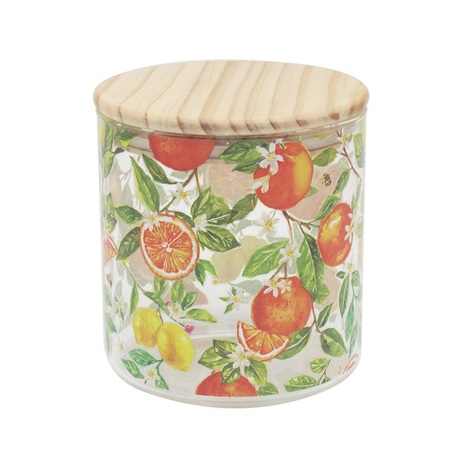800ml Jennifer Rose Oranges & Lemons Glass Storage Jar