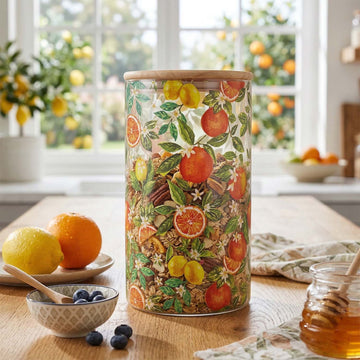 1500ml Jennifer Rose Oranges & Lemons Glass Storage Jar