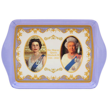 Queen Elizabeth II 3pc Small/Med/Large Serving Trays Her Majesty Commemorative