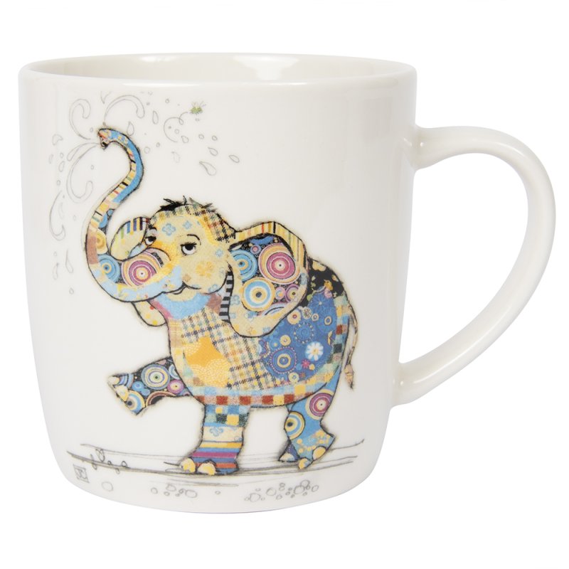 Fine China Mug Bug Art Eddie Elephant Coffee Cup