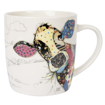 2pcs 350ml Fine China Bug Art Connie Cow Coffee Mug