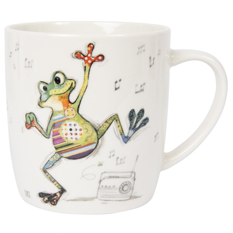 Fine China Mug Bug Art Freddy Frog Coffee Cup