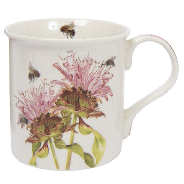 300ml Ceramic Bee-tanical Bergamot Floral Design Mug