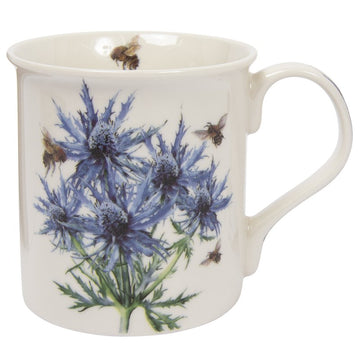 300ml Ceramic Bee-tanical Thistle Flower Design Mug