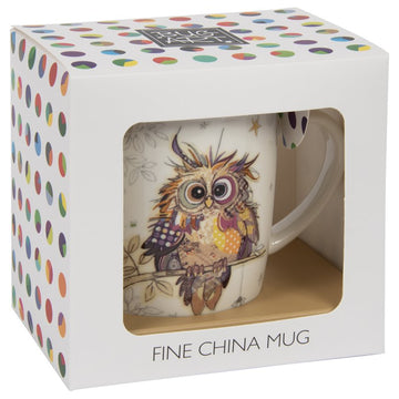 Bug Art Otto Owl Design Ceramic Mug