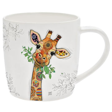 Bug Art Gina Giraffe Design Ceramic Mug