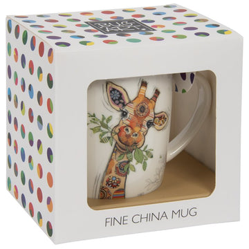 Bug Art Gina Giraffe Design Ceramic Mug