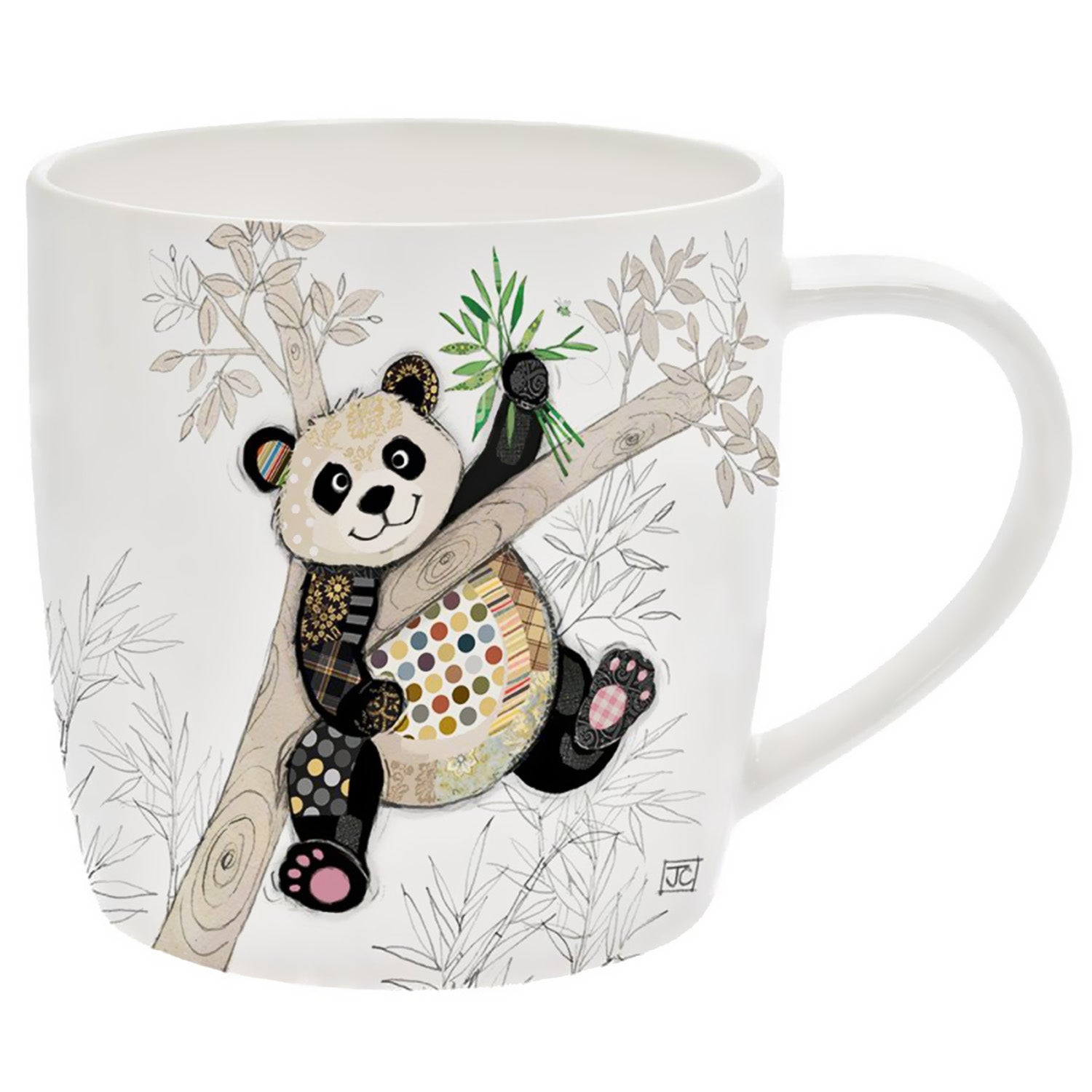 Bug Art Po Zi Panda Design Ceramic Mug