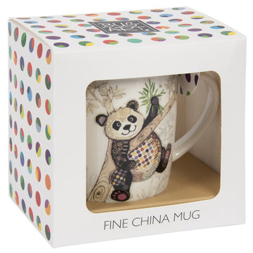 Bug Art Po Zi Panda Design Ceramic Mug