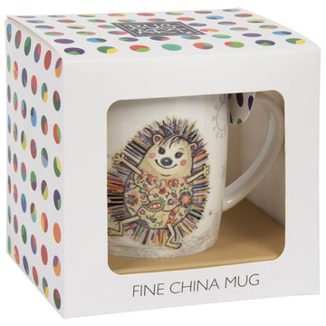 Bug Art Hattie Hedgehog Design Ceramic Mug