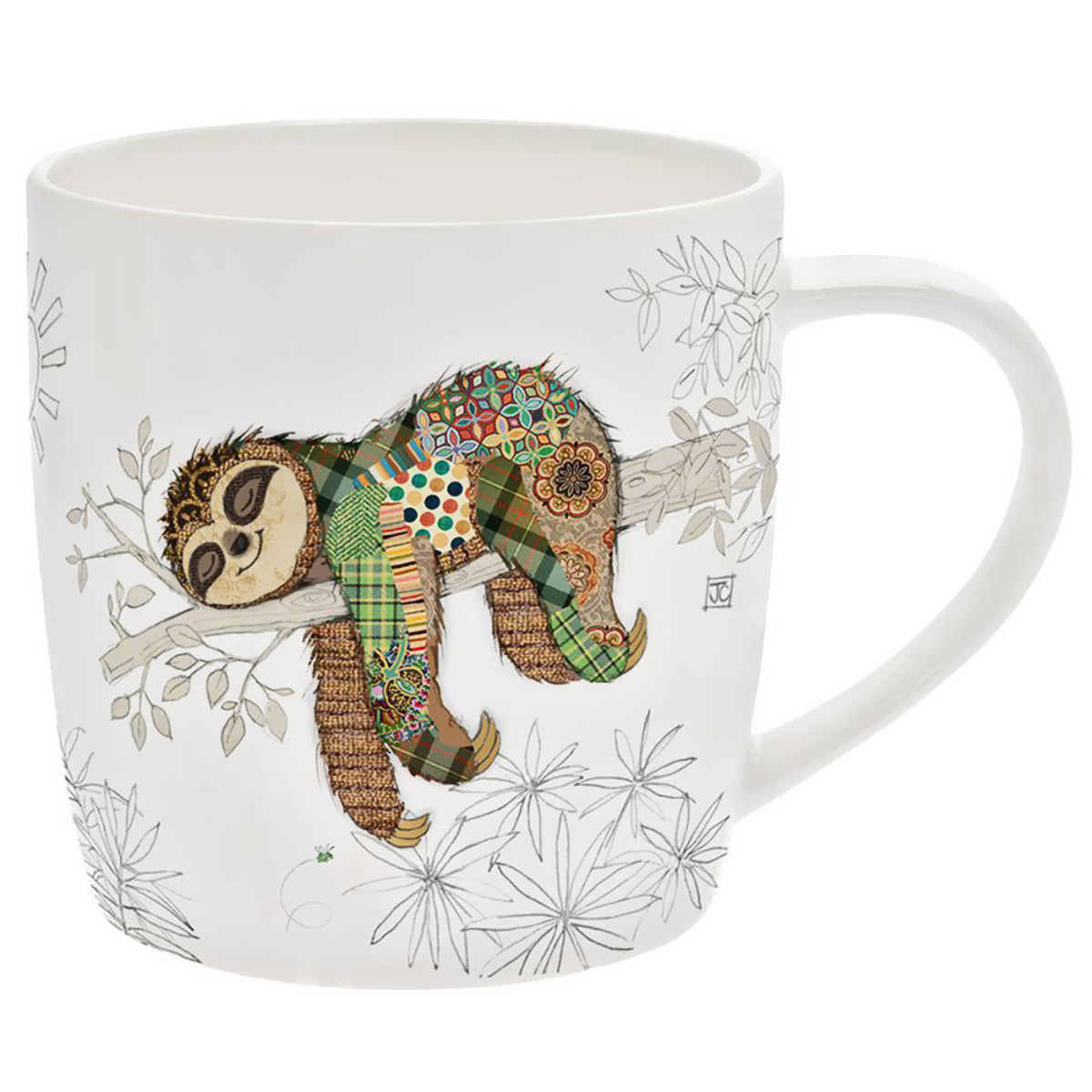 350ml Fine China Bug Art Simon Sloth Coffee Mug