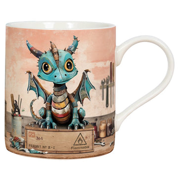 Ceramic Mug Scrap Dragon Art Design 350ml Coffee Cup