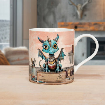Ceramic Mug Scrap Dragon Art Design 350ml Coffee Cup