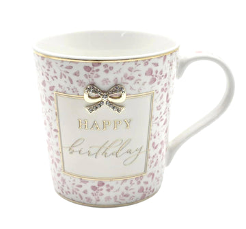 Madelaine Happy Birthday Ceramic Coffee Mug Set
