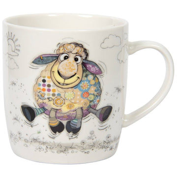 350ml Fine China Bug Art Sasha Sheep Coffee Mug