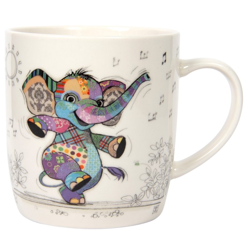 350ml Fine China Bug Art Elly Elephant Coffee Mug