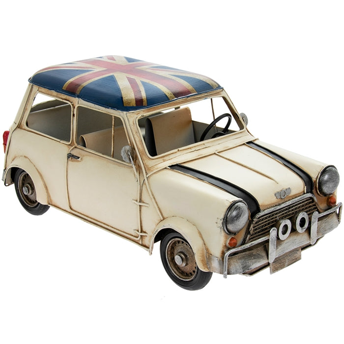 Vintage Union Jack Roof Tin Car Ornament