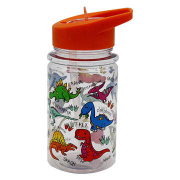Drinking Bottle with Folding Straw for Kids - Dinosaur