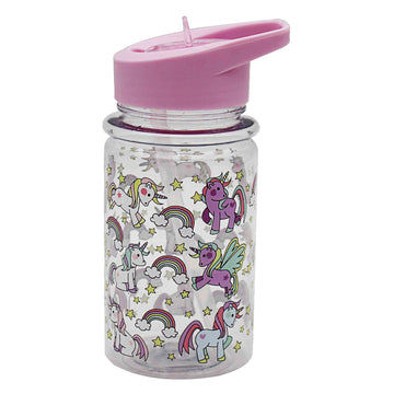 Unicorn Children Water Milk Drinking Folding Straw Bottle