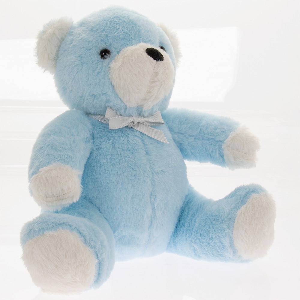 Stuffed Blue Teddy Bear  Doorstop