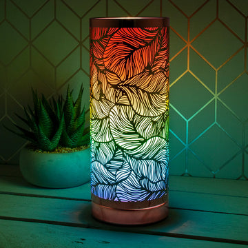 Desire Aroma Leaf Wax Melt Burner LED Lamp Rainbow