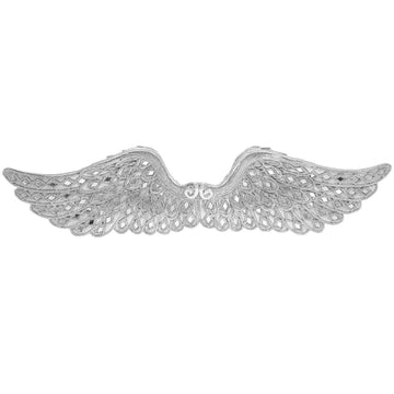 20 Inch Silver Art Angel Rhombus Wings Ornament