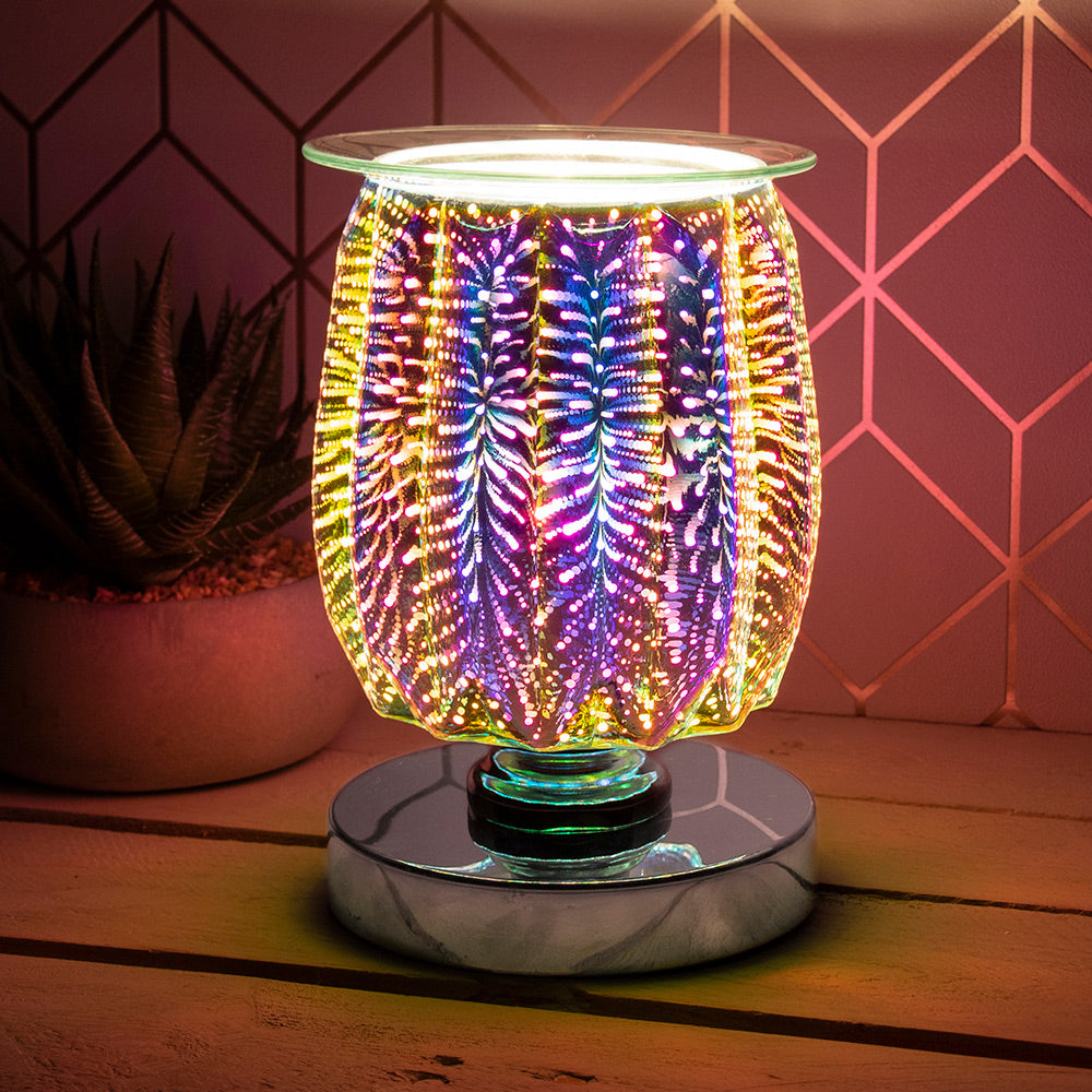 Desire Aroma Lamp Oil Burner 3D Light Diamond Style