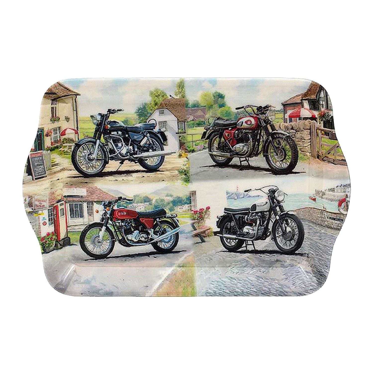 Small Classic Motorbike Design Serving Tray