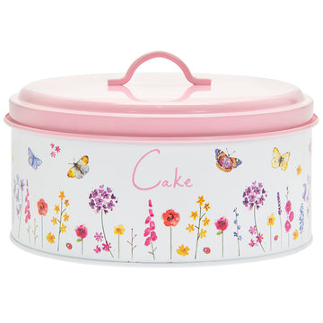 Butterfly Garden Pink Floral Cake Storage