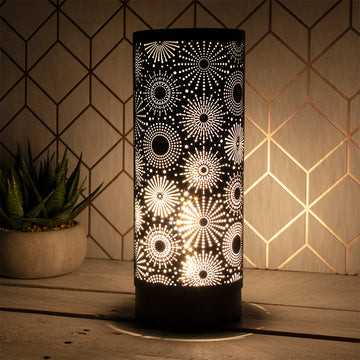 Matte Black Cylinder Lamp Aroma Oils Wax Melts Burner