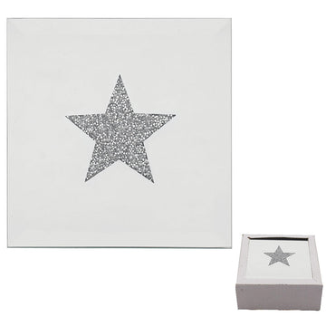 8-pc Table Placemats & Coasters - Diamante Crystal Star