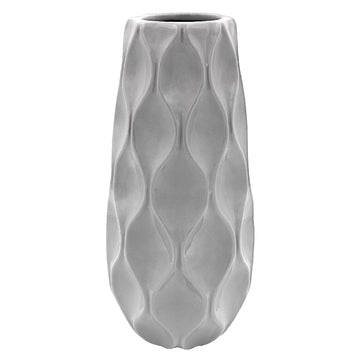 30cm Grey Ceramic Vase Minimalist Design Flower Pot Décor