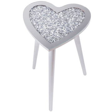 Silver Diamond Crystal Heart Shaped Home Decor Gift