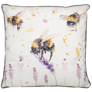 Polyester Cotton Cushion Country Life Bees Vintage Home