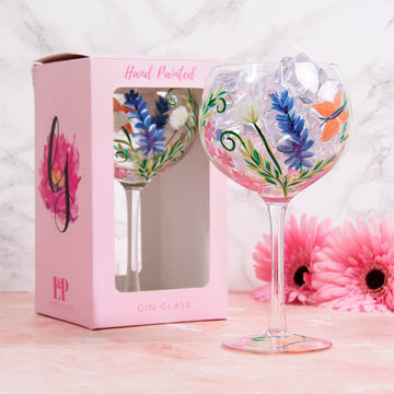 Botanical Butterfly Cocktail Gin Glass