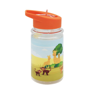 2pc Orange Zoo Animals Kids 18oz Tumbler